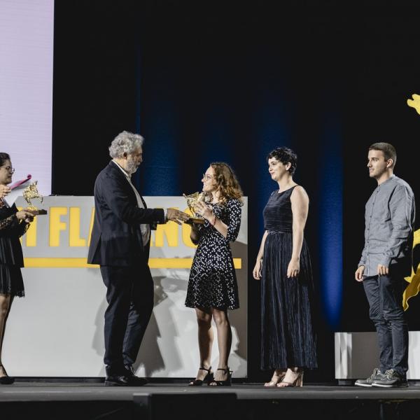 Francesco Piccolo premia Caterina Salvadori